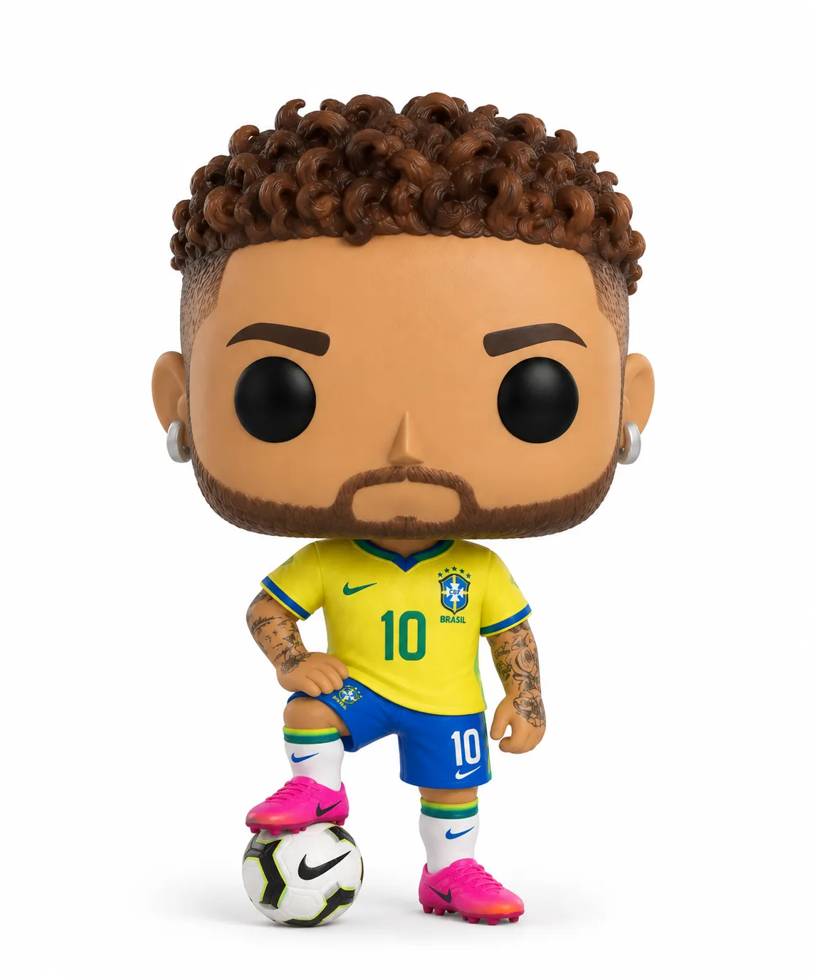 Funko pop neymar jr junior futebol brasil 3D Model .c4d .max .obj .3ds .fbx .stl .blend