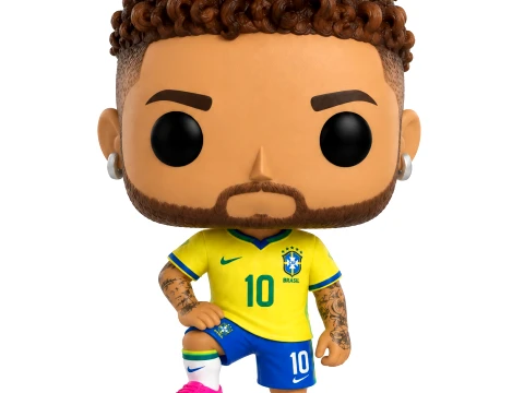 Funko pop neymar jr junior futebol brasil 3D Model