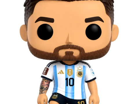 Funko pop JOGADOR LIONEL MESSI ARGENTINA 3D Model