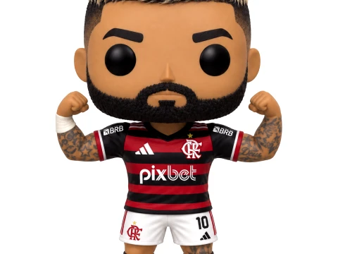 Funko pop gabigol gabriel barbosa almeida futebol brasil 3D Model