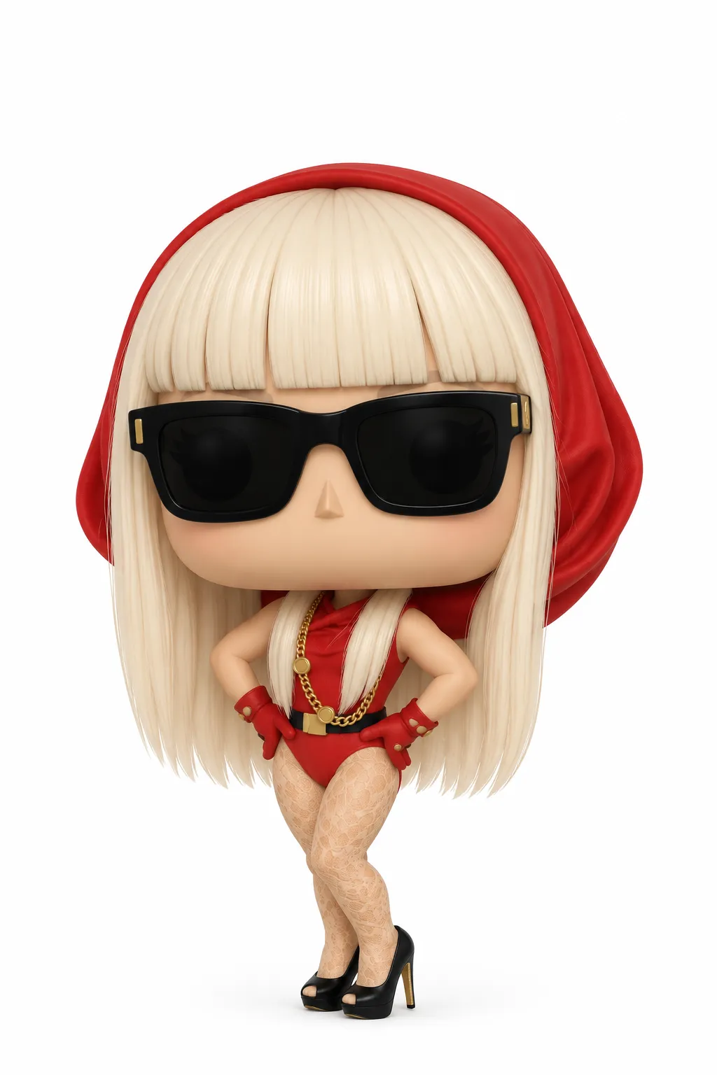 Funko pop ladygaga2008 3D Model .c4d .max .obj .3ds .fbx .stl .blend 