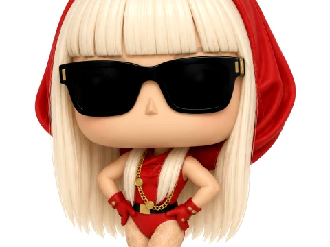 Funko pop ladygaga2008 3D Model