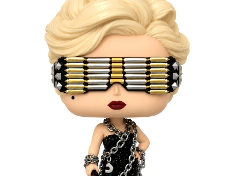Funko pop LADY GAGA TELEPHONE LOOK 04 3D Model