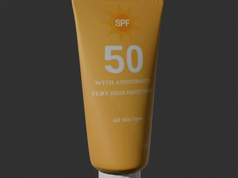 SPF cream 3D Model