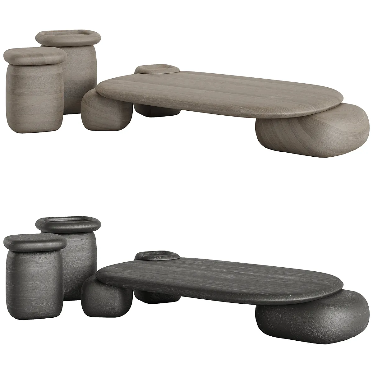 Balloon Coffee Table 3D Model .c4d .max .obj .3ds .fbx .stl .blend