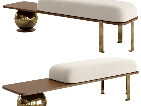 Avant-Garde Minimalist Ottoman 3D Model