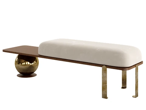 Avant-Garde Minimalist Ottoman 3D Model