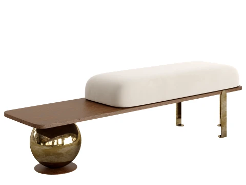 Avant-Garde Minimalist Ottoman 3D Model