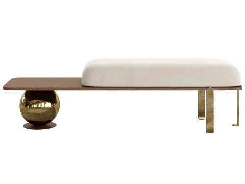 Avant-Garde Minimalist Ottoman 3D Model