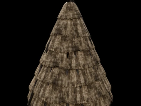 PRIMITIVE HUT SHELTER COTTAGE HOUSE NATIVE PRIMAL AAA COLLECTION Low-poly 3D Model