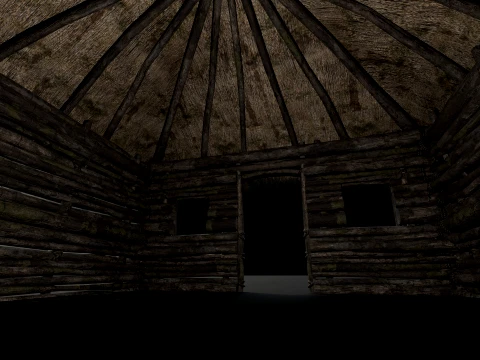 PRIMITIVE HUT SHELTER COTTAGE HOUSE NATIVE PRIMAL AAA COLLECTION Low-poly 3D Model