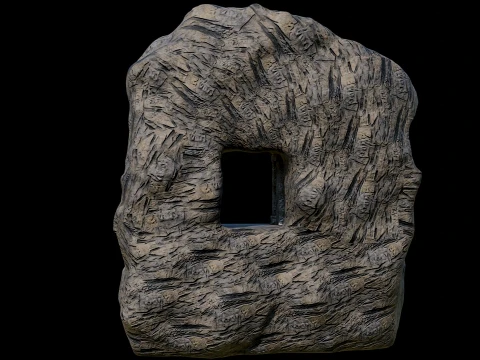 CAVE ENTRANCE GATE PORTAL DUNGEON ANCIENT TEMPLE COLLECTION Low-poly 3D Model