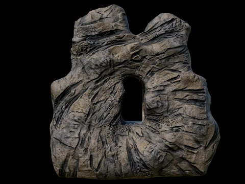 CAVE ENTRANCE GATE PORTAL DUNGEON ANCIENT TEMPLE COLLECTION Low-poly 3D Model