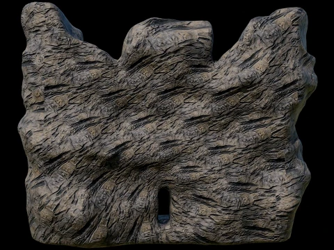 CAVE ENTRANCE GATE PORTAL DUNGEON ANCIENT TEMPLE COLLECTION Low-poly 3D Model