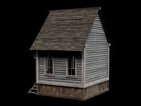 WILD WEST WESTERN CHURCH CHAPEL CATHEDRAL TEMPLE COLLECTION Low-poly 3D Model