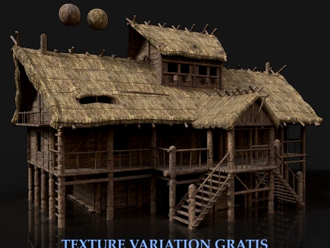 Next Gen AAA Top-down house set Pack 3D Model