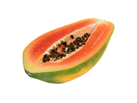 Papaya Half 01 3D Model