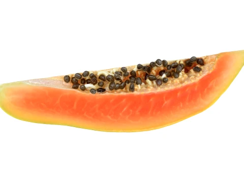 Papaya Wedge 3D Model