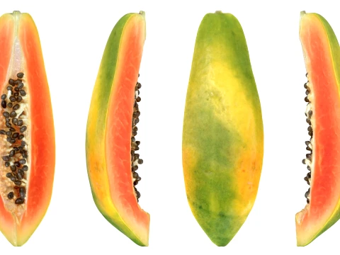 Papaya Wedge 3D Model