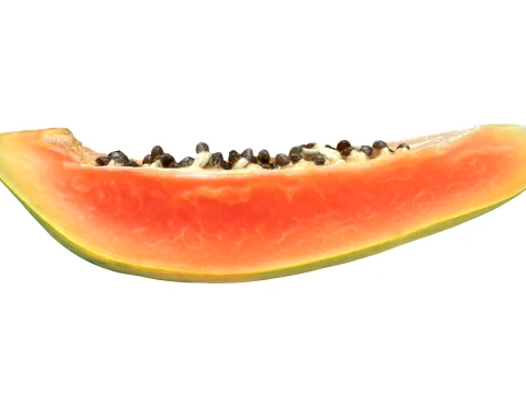 Papaya Wedge 3D Model