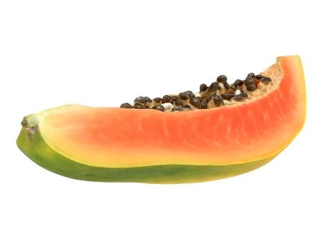 Papaya Wedge 3D Model