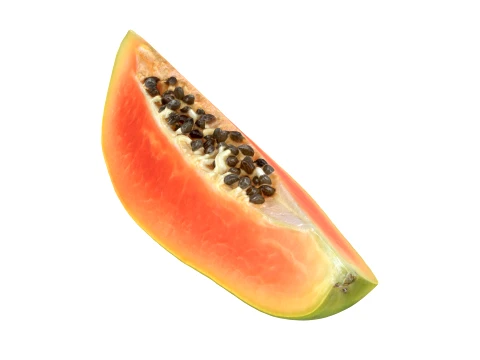 Papaya Wedge 3D Model