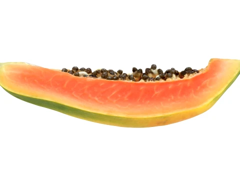 Papaya Wedge 3D Model