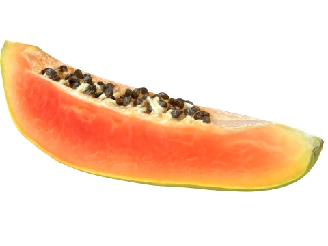 Papaya Wedge 3D Model