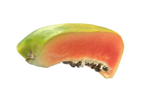 Papaya Wedge 3D Model