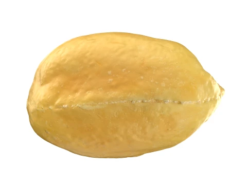 Peeled Peanut 3D Model