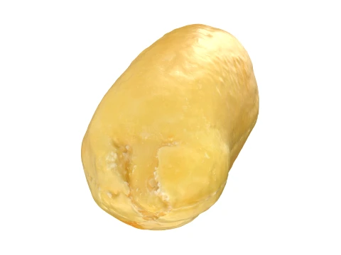 Peeled Peanut 3D Model