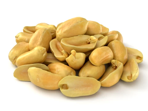 Peeled Peanuts 3D Model