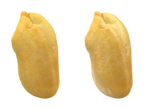 Peeled Peanuts 3D Model