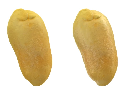 Peeled Peanuts 3D Model