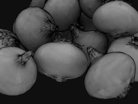 Shallots Pile 3D Model