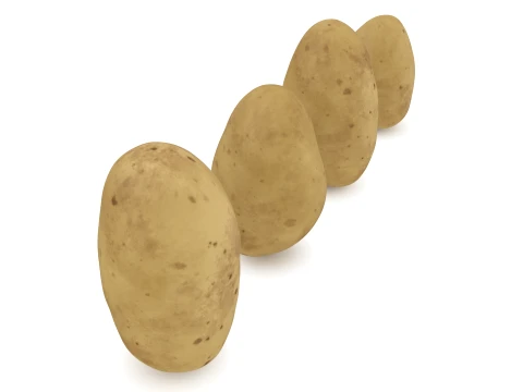 Stylized Potatoes 3D Model