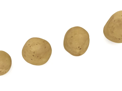 Stylized Potatoes 3D Model