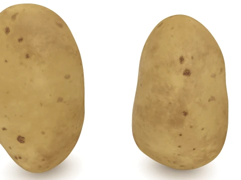 Stylized Potatoes 3D Model