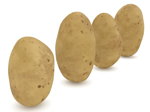 Stylized Potatoes 3D Model