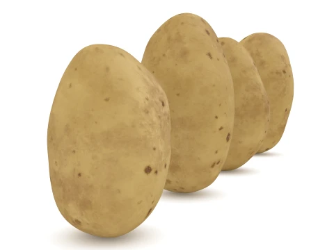 Stylized Potatoes 3D Model