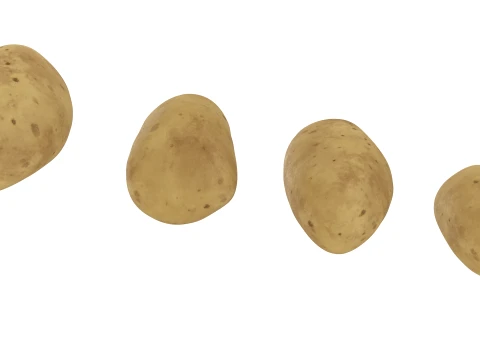 Stylized Potatoes 3D Model