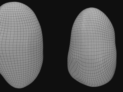 Stylized Potatoes 3D Model