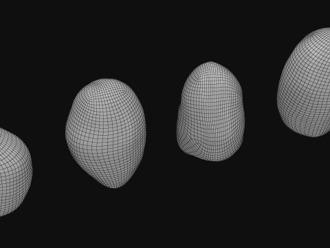 Stylized Potatoes 3D Model