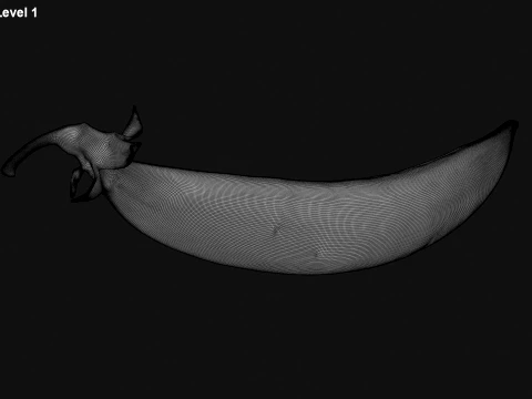 Snap Pea 01 3D Model