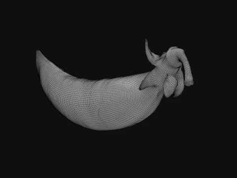 Snap Pea 01 3D Model