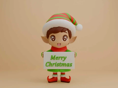 Christmas elf 3D Print Model