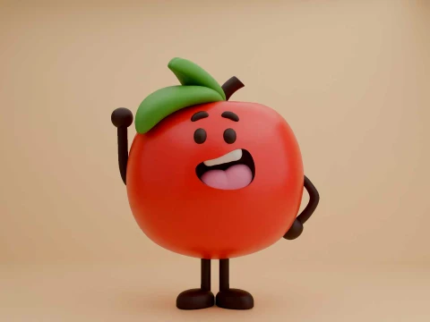Apple 3D Print Model