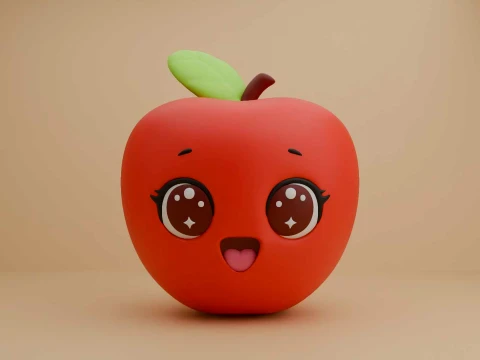 Apple 3D Print Model