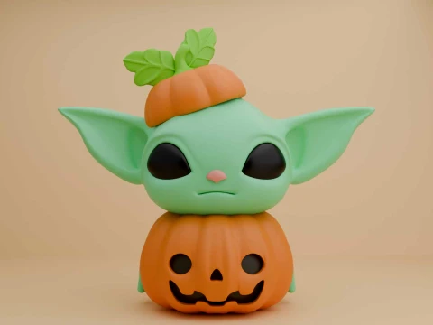 Baby yoda halloween figure 3D Print Model