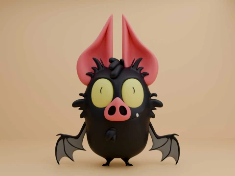 Bat 3D Print Model